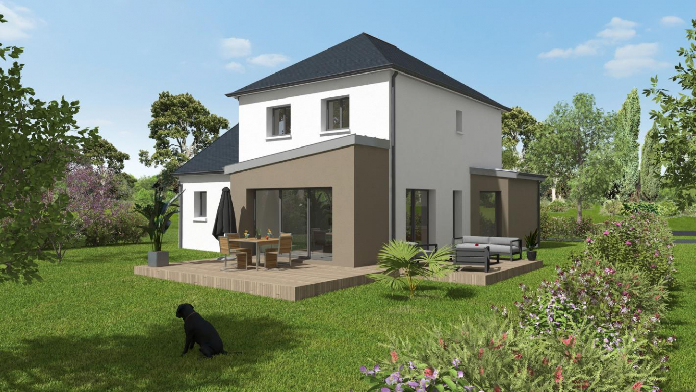 Maison individuelle neuve de 122 m² à Écouflant – Terrain de 448 m² en plein bourg