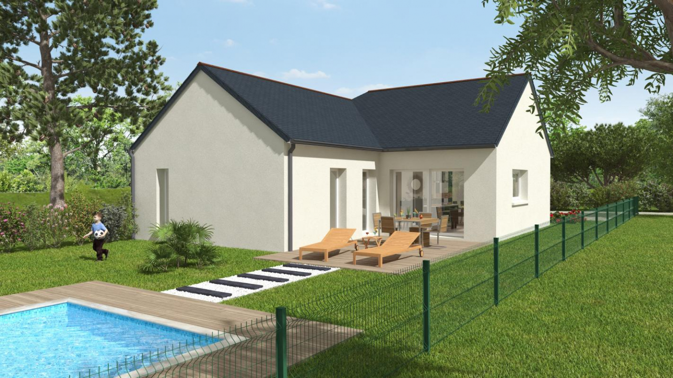 Maison neuve de plain-pied de 110 m² sur terrain de 632 m² – Saint-Barthélemy-d&rsquo;Anjou
