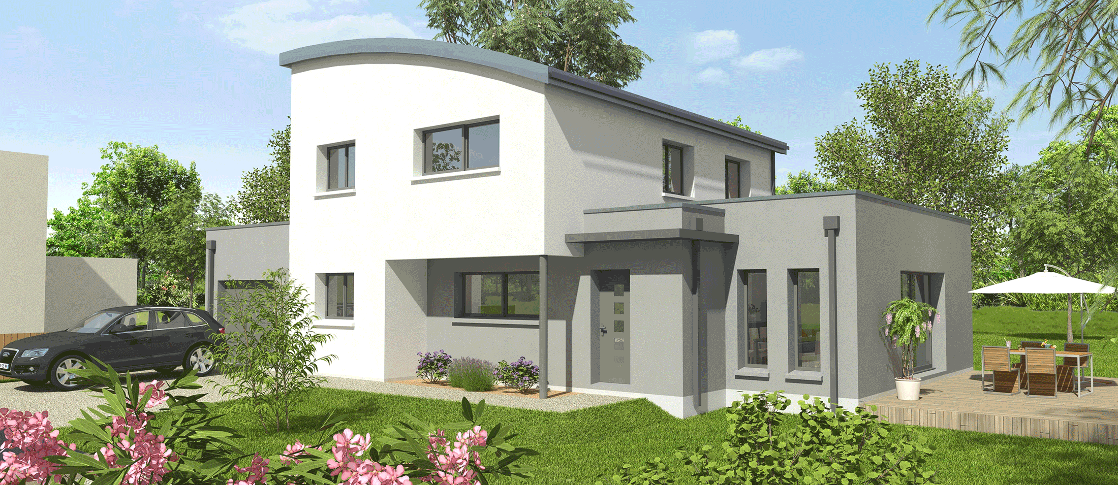 <p class="title_top_home">Optez pour le sur-mesure<br /> Une maison qui vous ressemble</p><p class="subtitle_top_home">Nous pensons et nous réalisons votre maison sur-mesure <br />pour qu'elle ne ressemble qu'à vous. Notre expertise au service de votre imagination.</p>